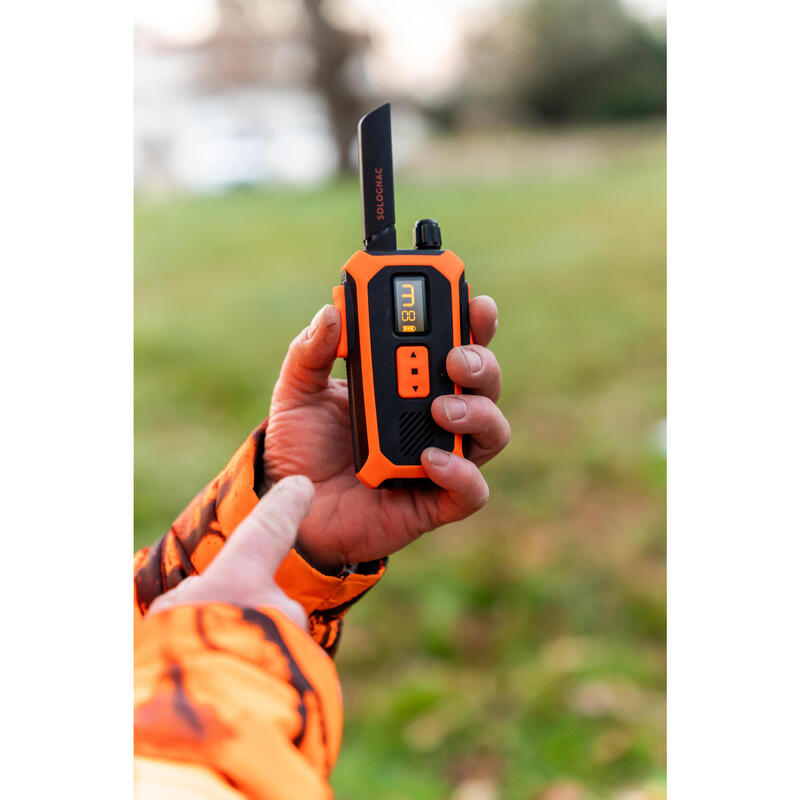 PRODUCTO OCASIÓN: Walkie-Talkie Caza Solognac 500 Estanco Naranja 10 Km Alcance