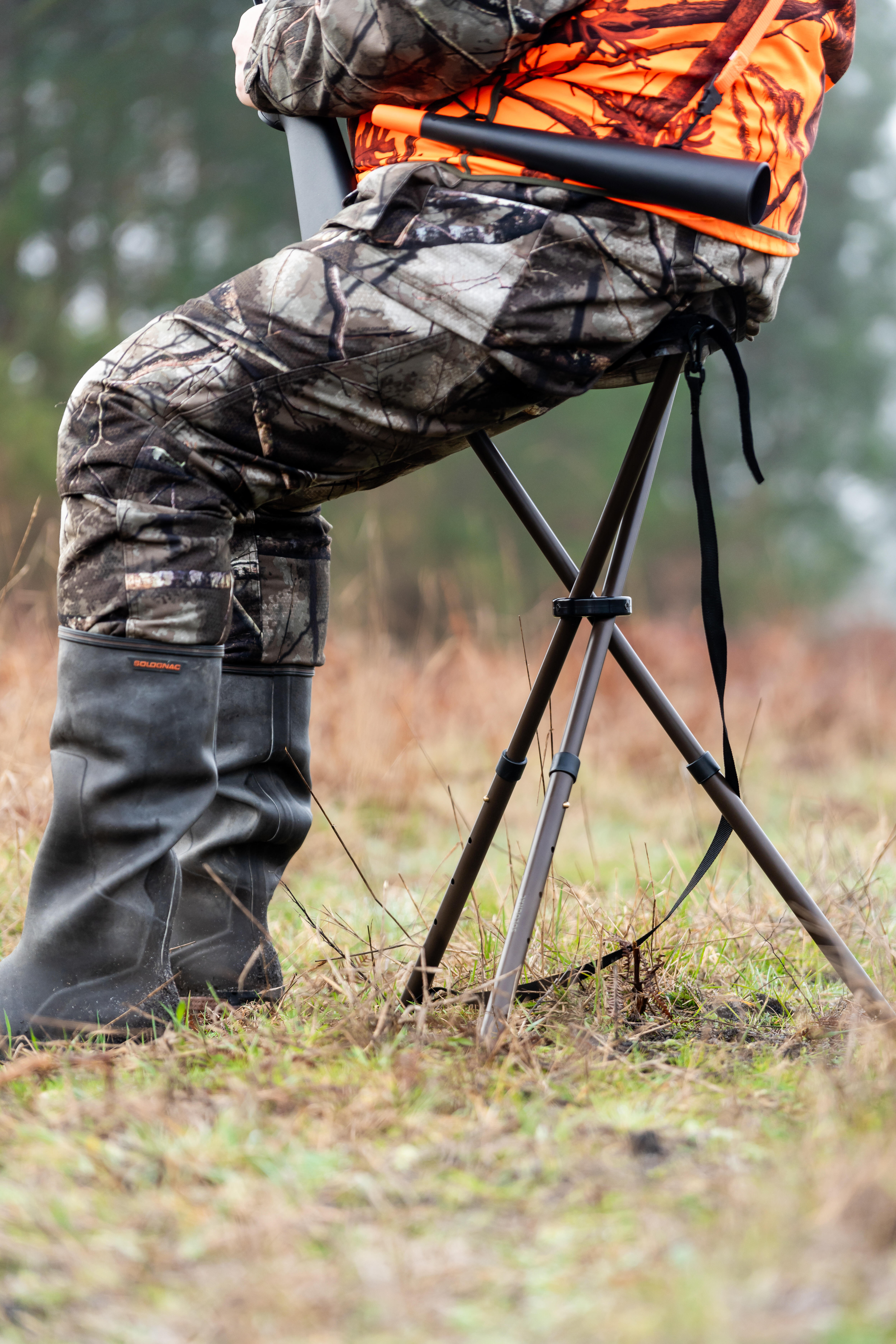Tripode Caza Solognac Taburete Telescopico 59 70 Cm Camuflaje Treemetic Decathlon