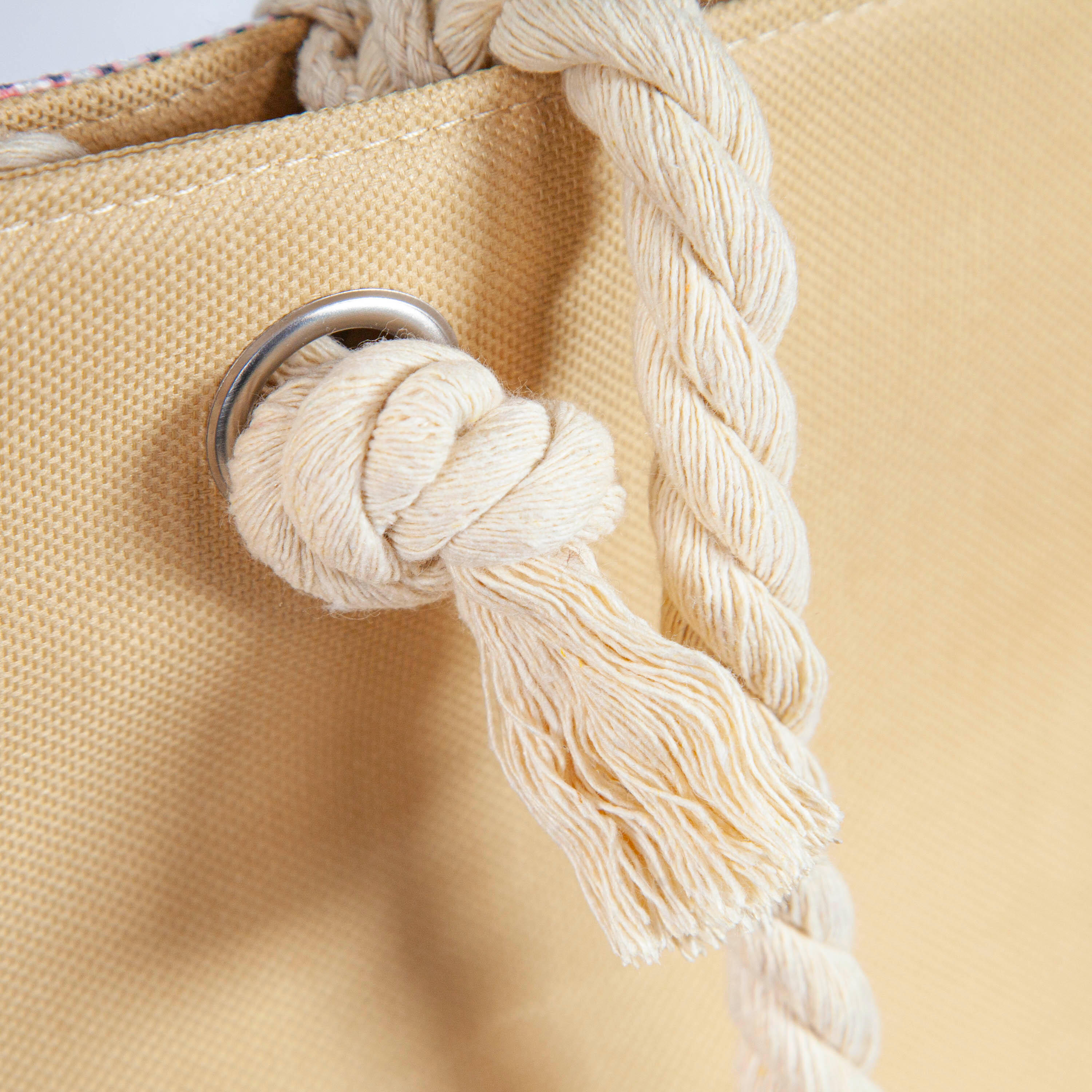 Borsa mare grande in tessuto stampato con zip arcobaleno 4/6
