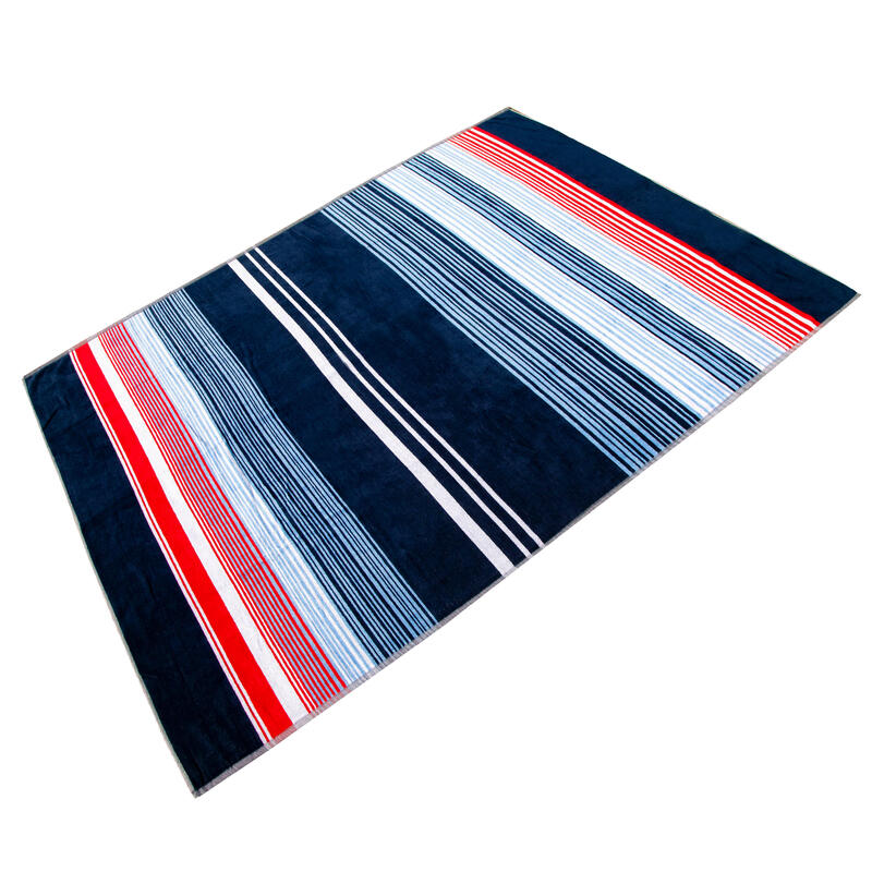 Toalha Praia 140x190 Azul Vermelho