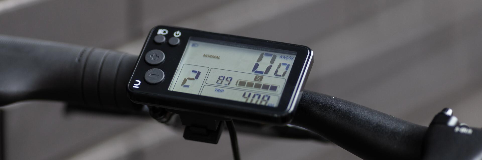 display de una bici eléctrica