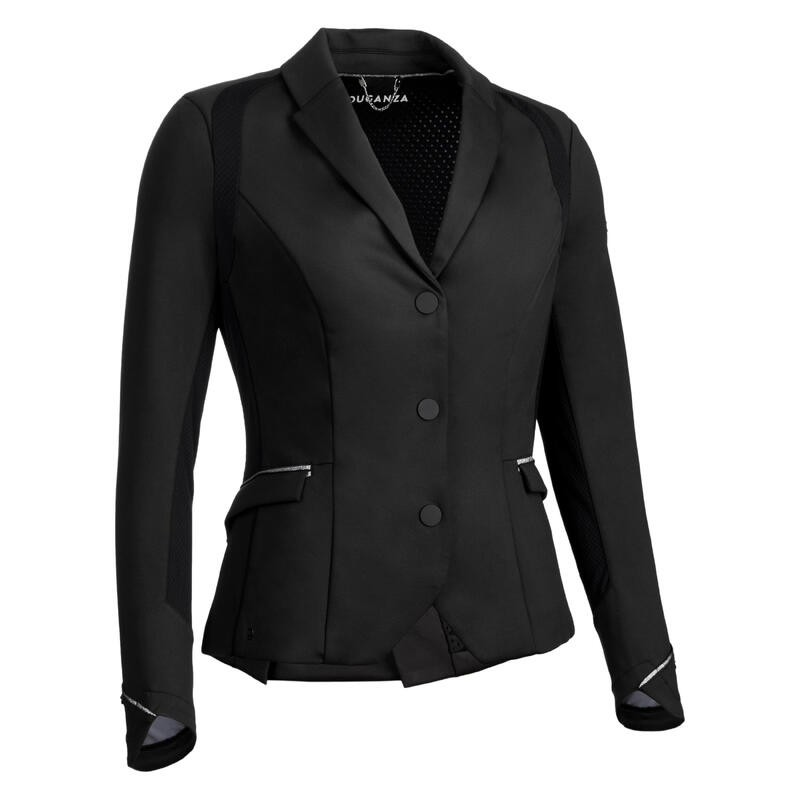 Veste concours équitation femme noir 900