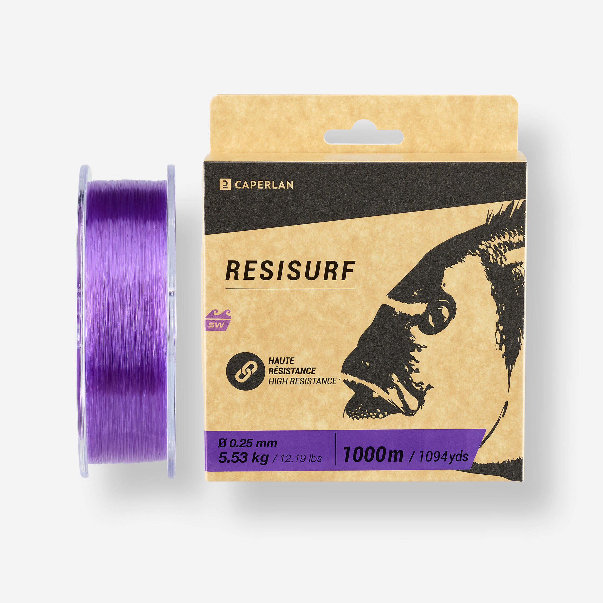 Vislijn voor surfcasting Resisurf paars 4/6