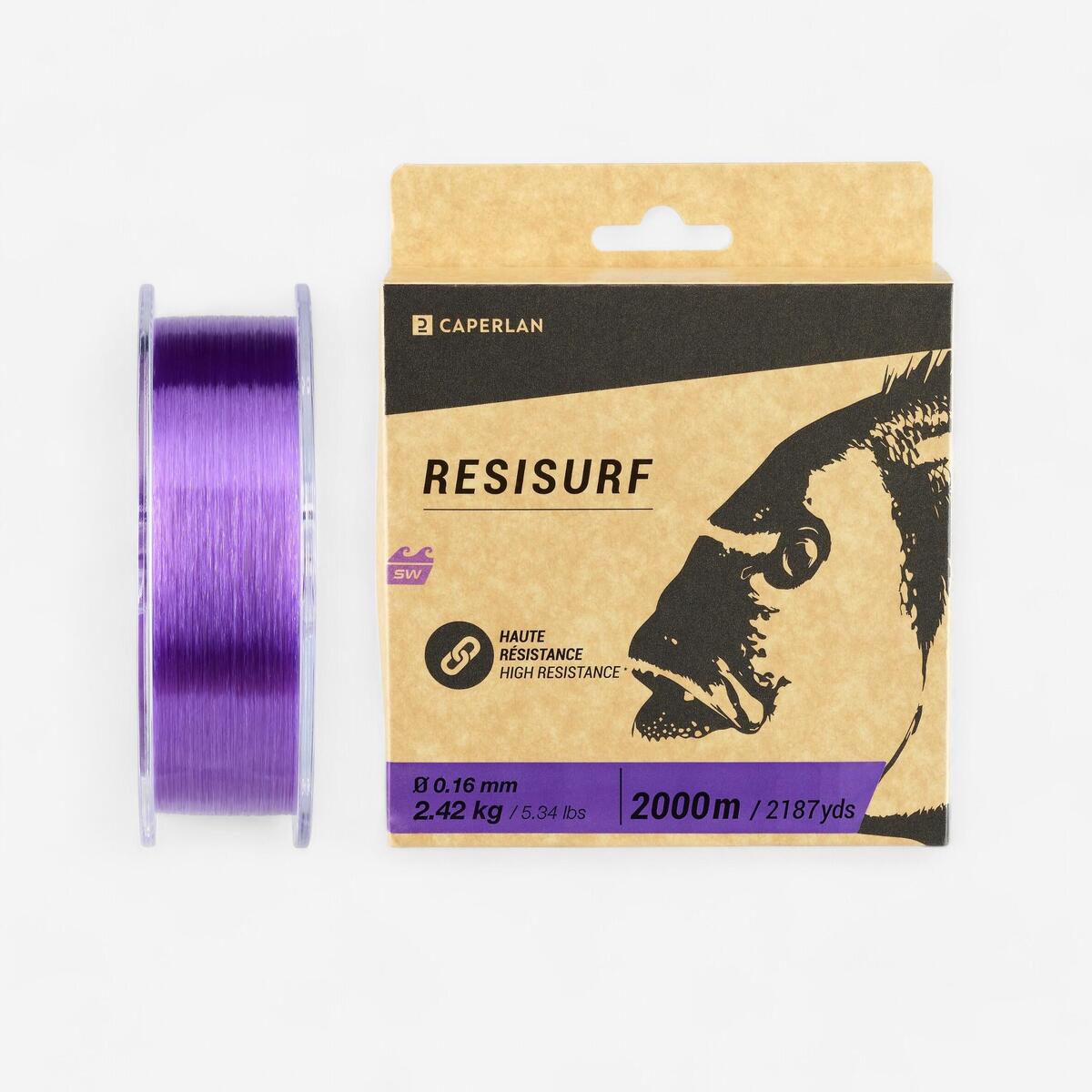 Fil pêche en surfcasting Violet 16/100 2000m RESISURF