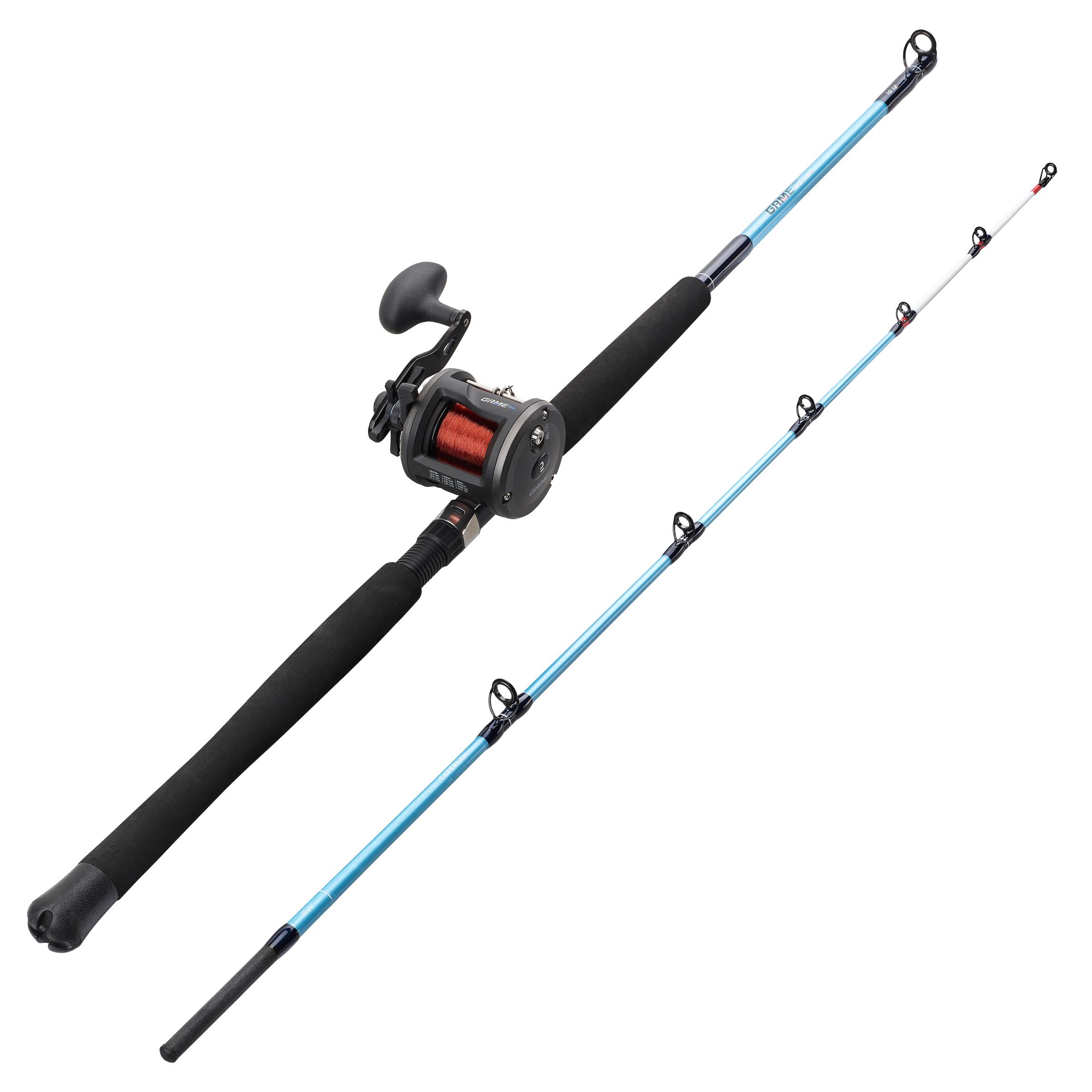 Fiskeset Trolling Havsfiske Combo Game-100 190 10/12lbs