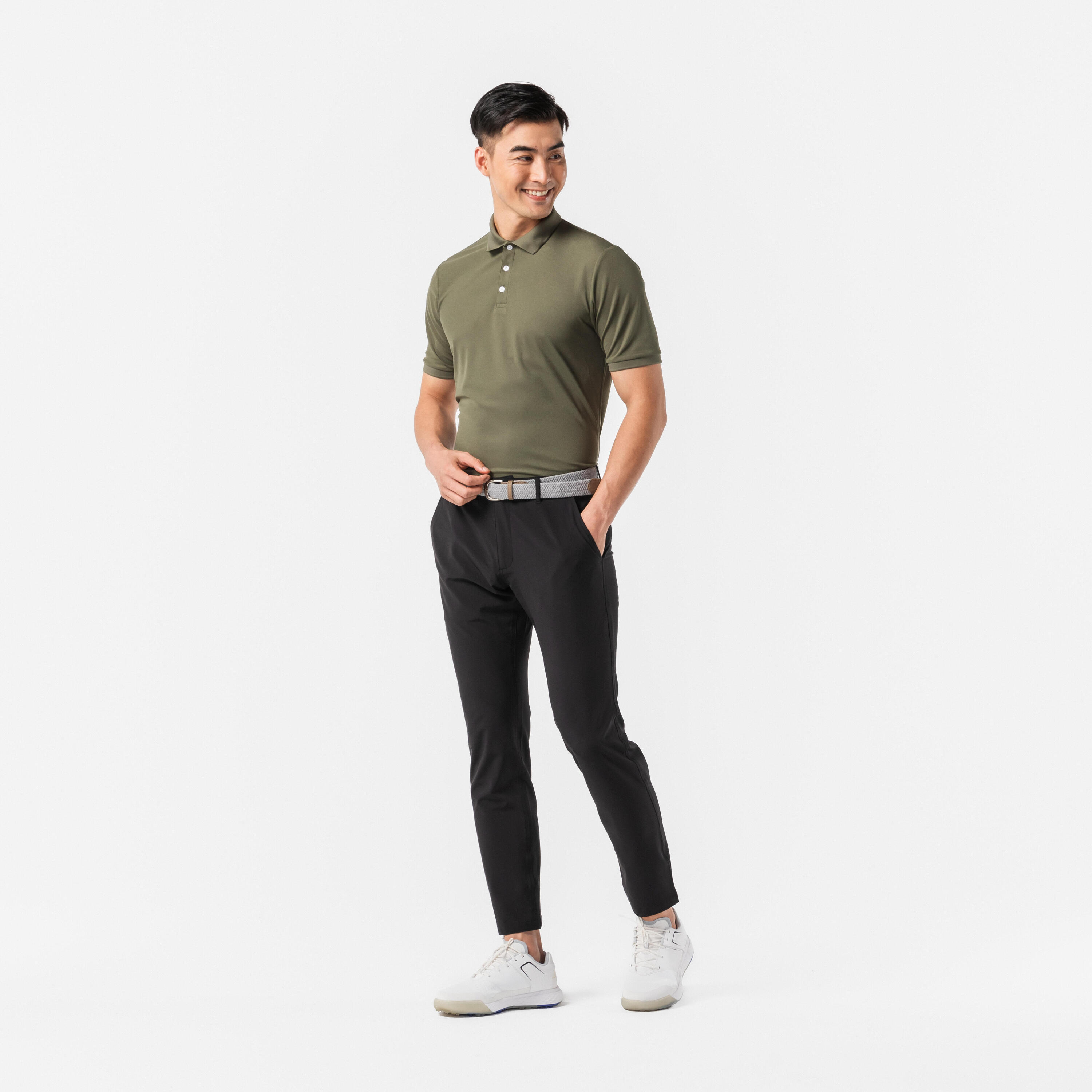 Pantalón golf hombre, WW500 negro 3/6
