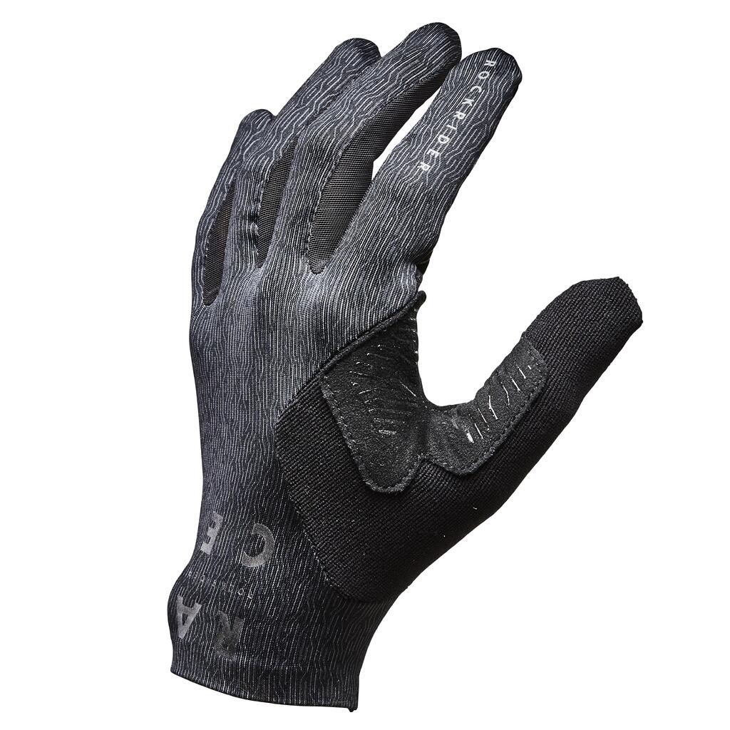 GUANTES DE CICLISMO MONTAÑA RACE AGARRE NEGRO