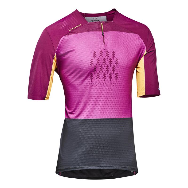MAILLOT MANCHES COURTES VELO VTT EXPL 500 VIOLET LTD