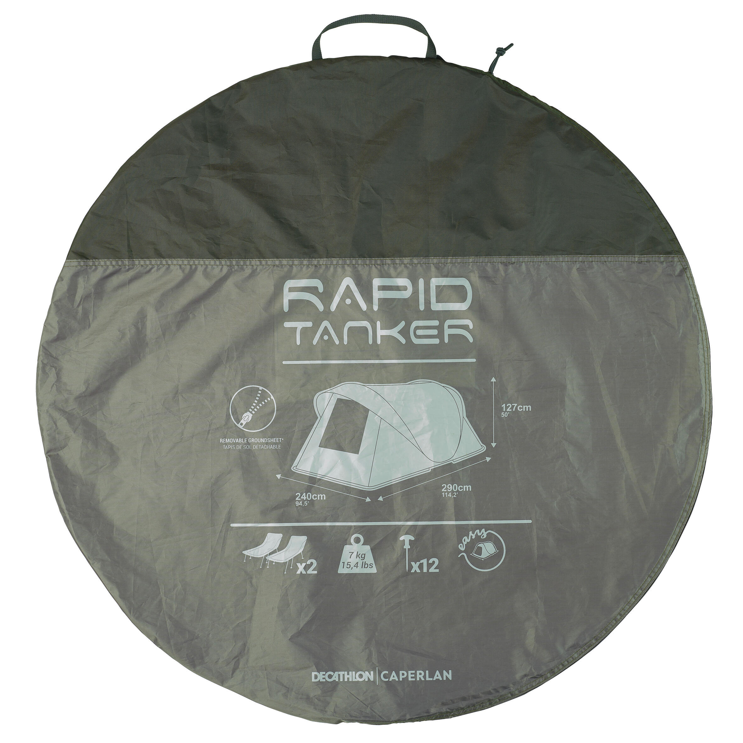 Spare Carry Bag for the Rapid Tanker Bivvy CAPERLAN  Decathlon