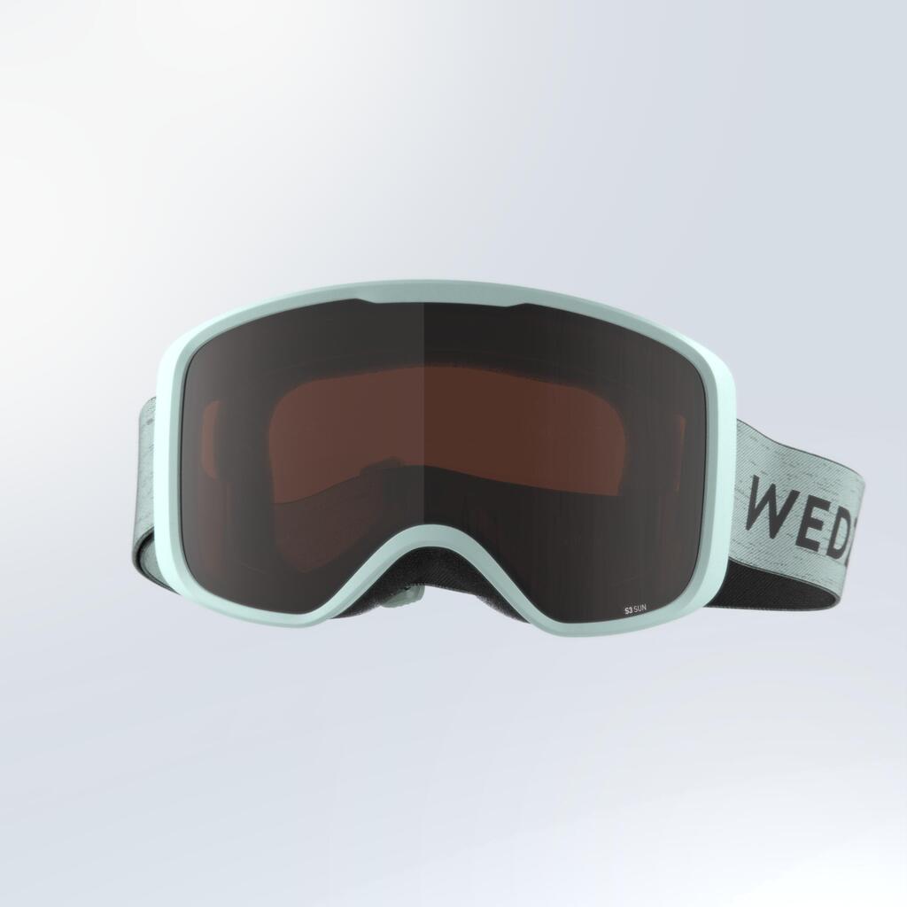 Skibrille Snowboardbrille Kinder Erwachsene Allwetter - G 100 I grün