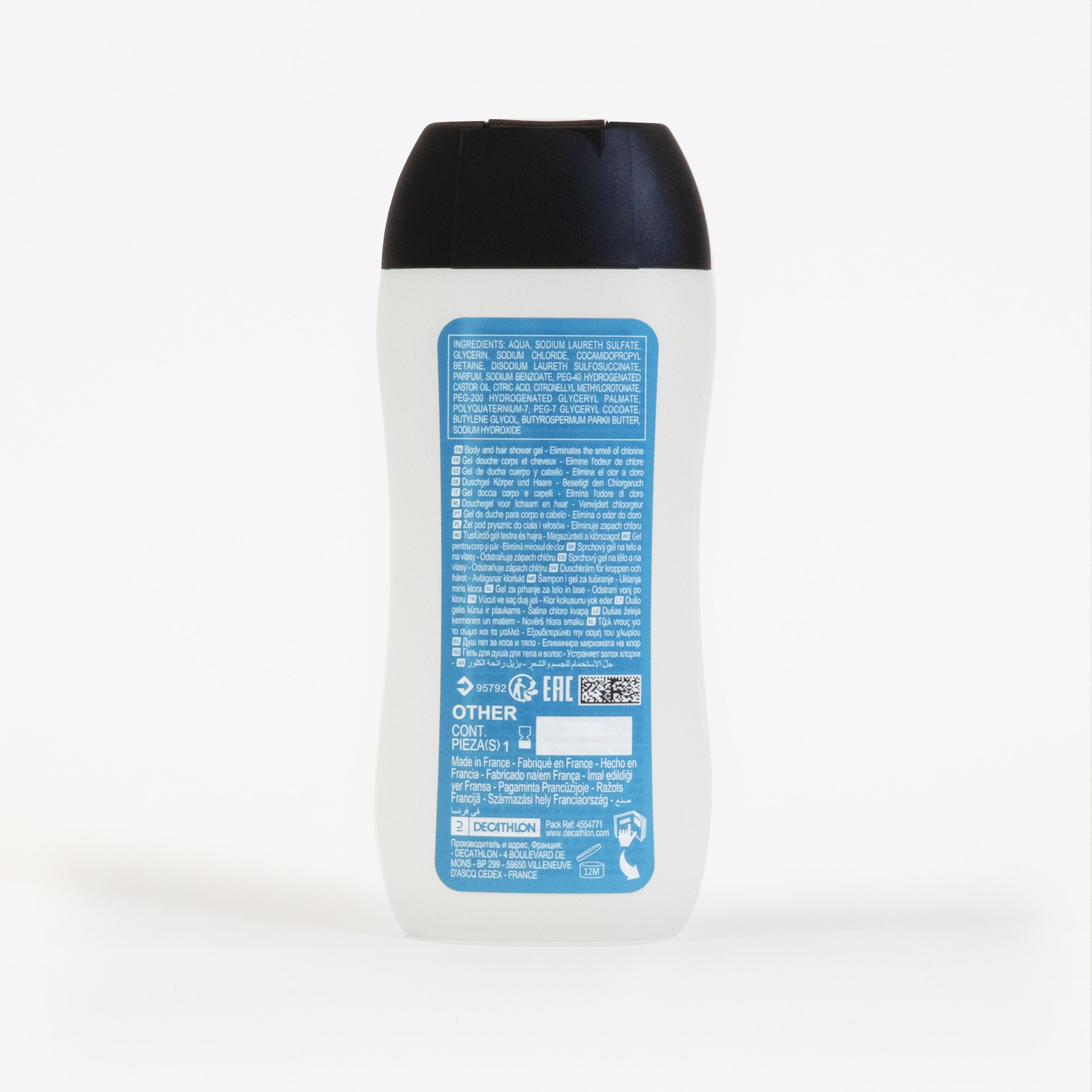 Gel Douche de Natation en Piscine - Anti Chlore - 2en1 Corps & Cheveux - 250 mL 5/7