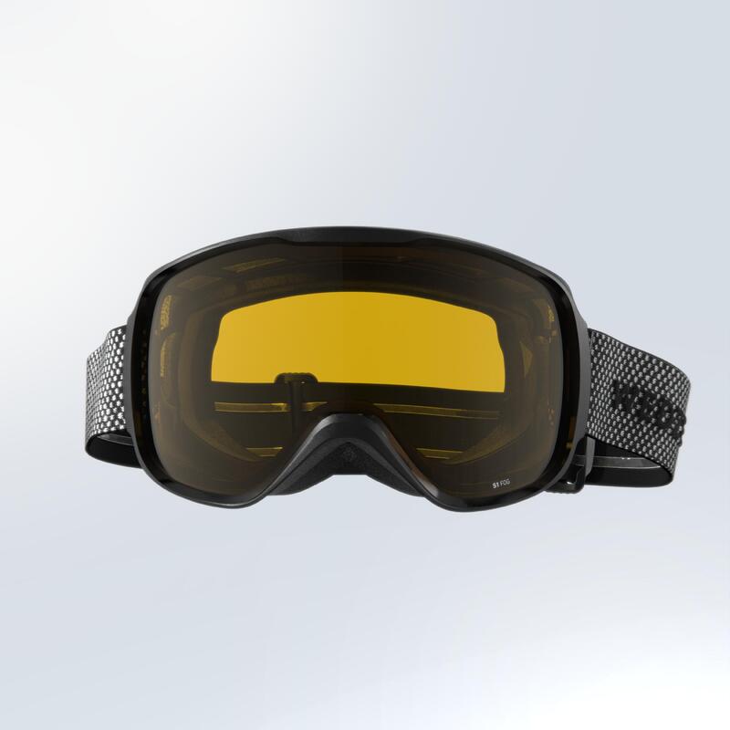 Maschera sci e snowboard adulto e bambino G500 I grigia