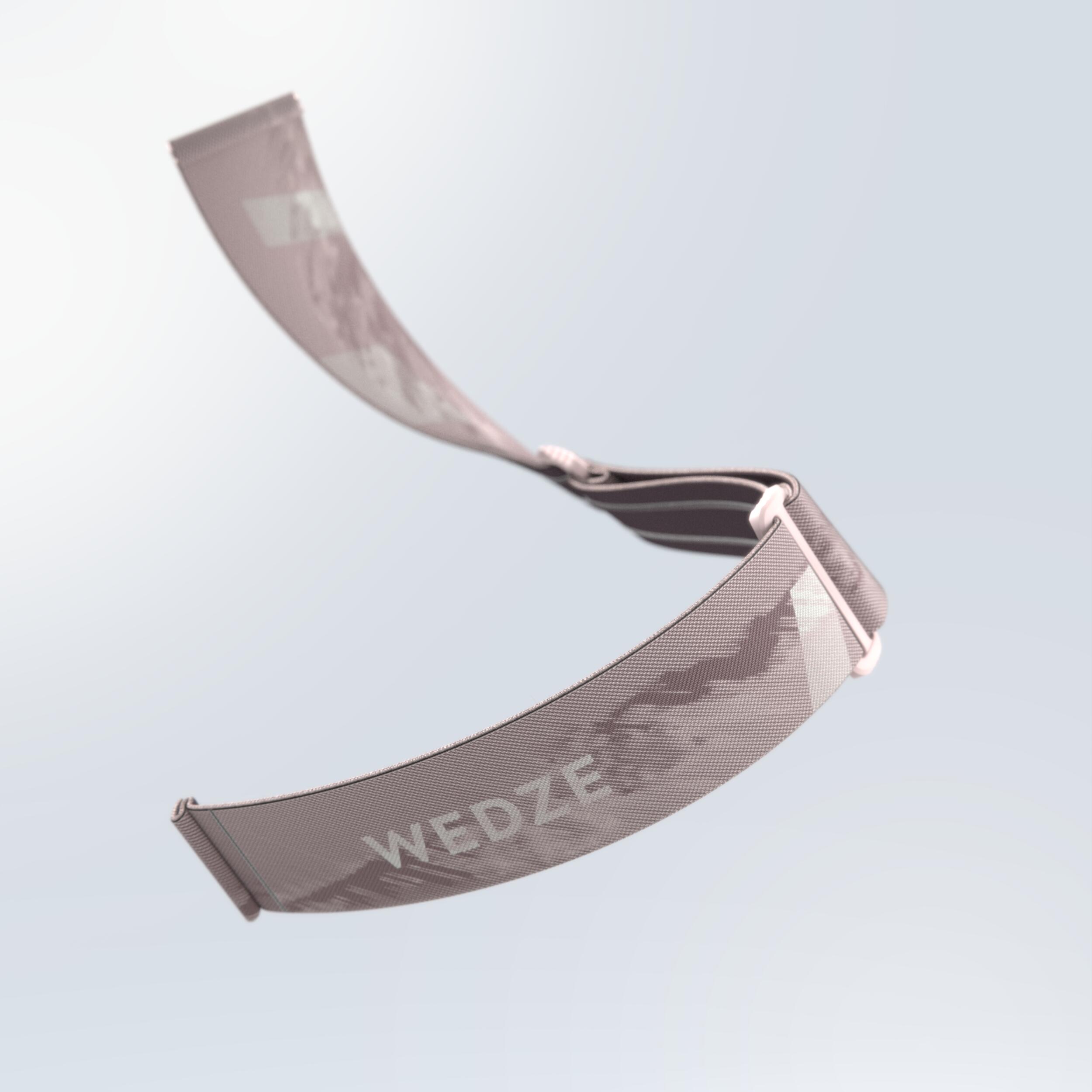 WEDZE Lyžiarske/snowboardové okuliare G 500 S3 do jasného počasia ružové L · záber 4