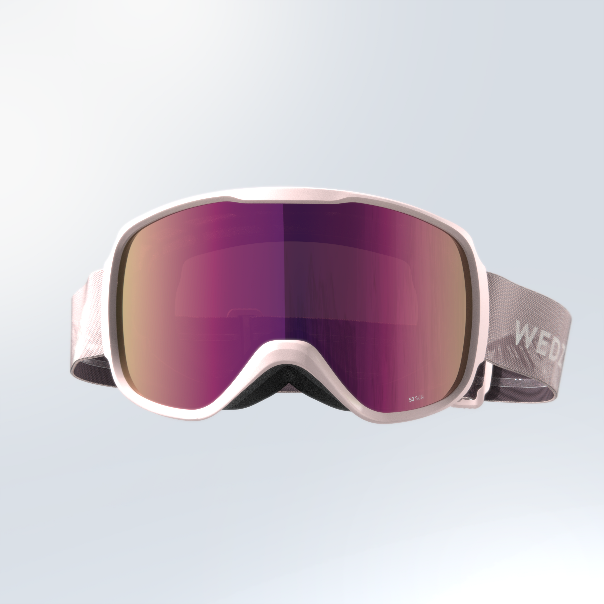 MASQUE DE SKI ET DE SNOWBOARD FILLE ET FEMME G 500 PH TOUS TEMPS