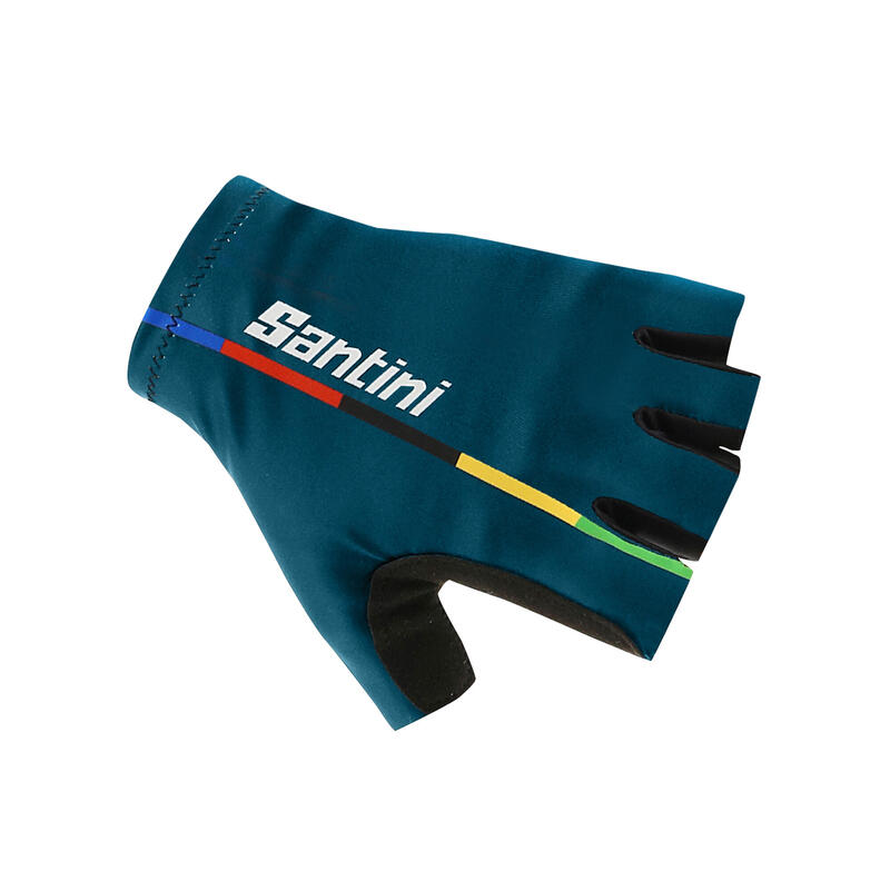 Guanti Ciclismo Santini Estivi Teal Blu