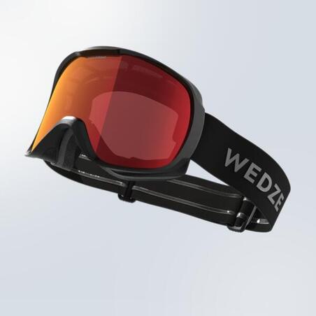 JUNIOR AND ADULT’S PHOTOCHROMIC ALL-WEATHER SNOWBOARDING  GOGGLES - G 500 PH - BLACK