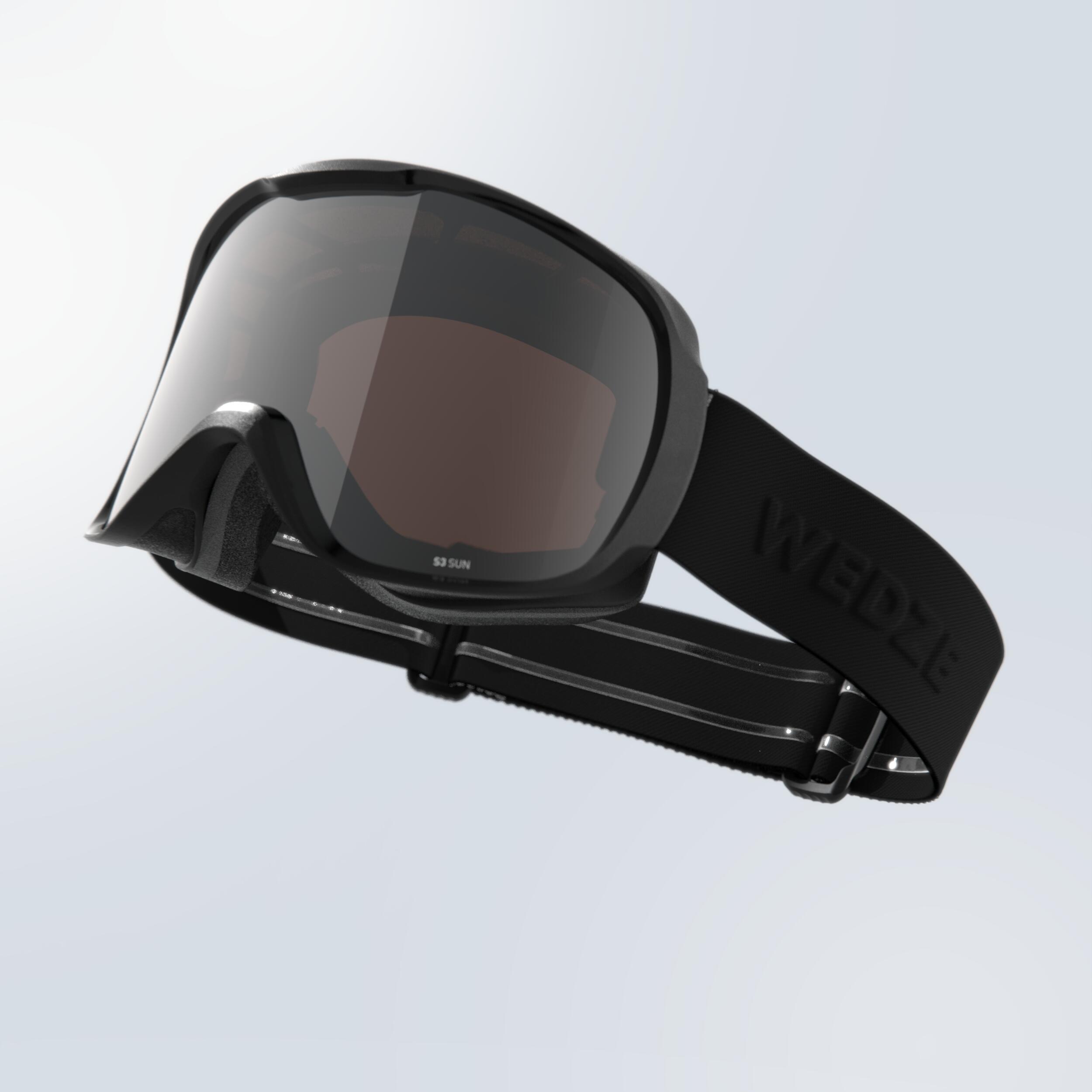 Lunettes de ski et de planche à neige enfant - G 500 noir - WEDZE