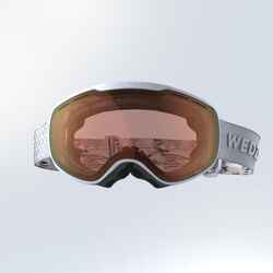 KIDS’ AND ADULTS’ BAD WEATHER SKIING GOGGLES - G 900 S1 - LIGHT PURPLE