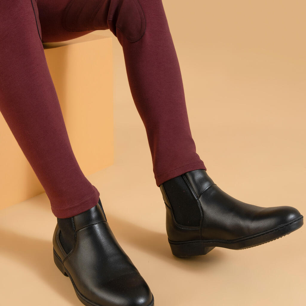 PANTALONE ZA JAHANJE SA OJAČANJIMA 140 DEČJE BRAON