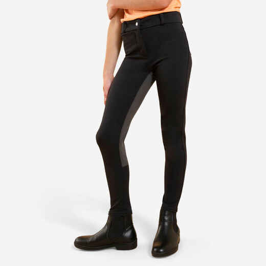 
      Kids' Full Seat Horse Riding Jodhpurs 180 - Black
  