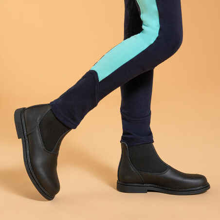 Kids' Horse Riding Jodhpurs 120 - Navy/Turquoise