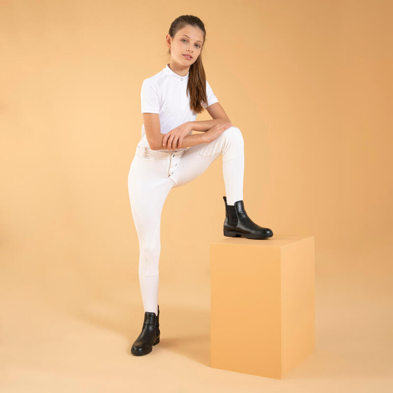 Pantalon de concours équitation Enfant - 100 blanc