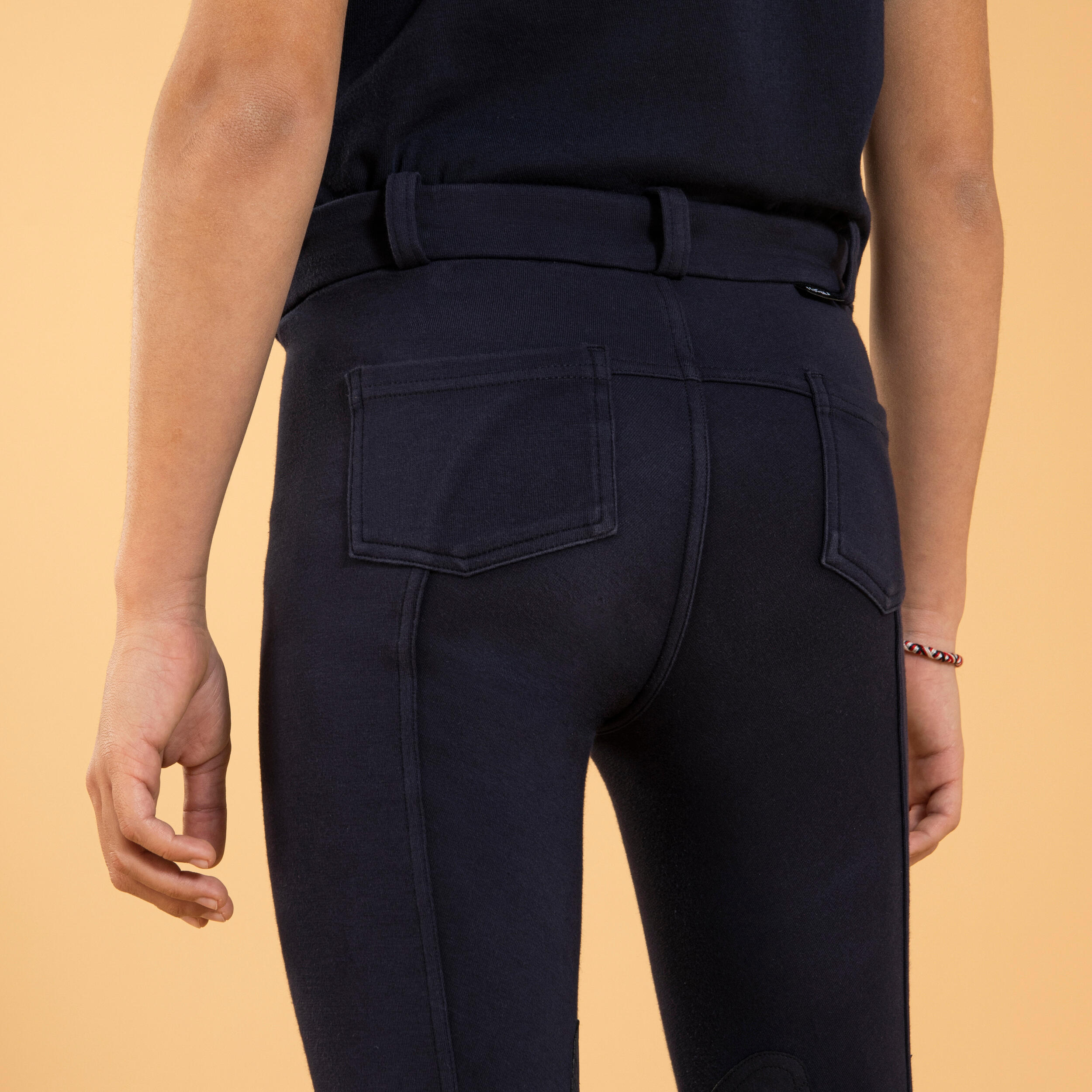 Pantalon d'équitation basanes enfant - 140 bleu - FOUGANZA