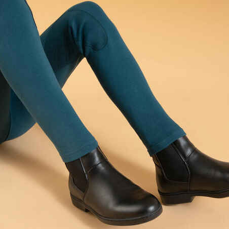 Kids' Horse Riding Jodhpurs 140 - Petrol Blue