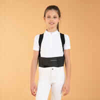 Kids' Horse Riding Back Protector Safety - Black