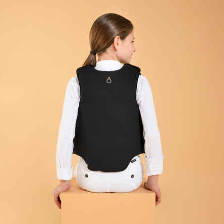 Kids' Horse Riding Body Protector Safety 100 - Black