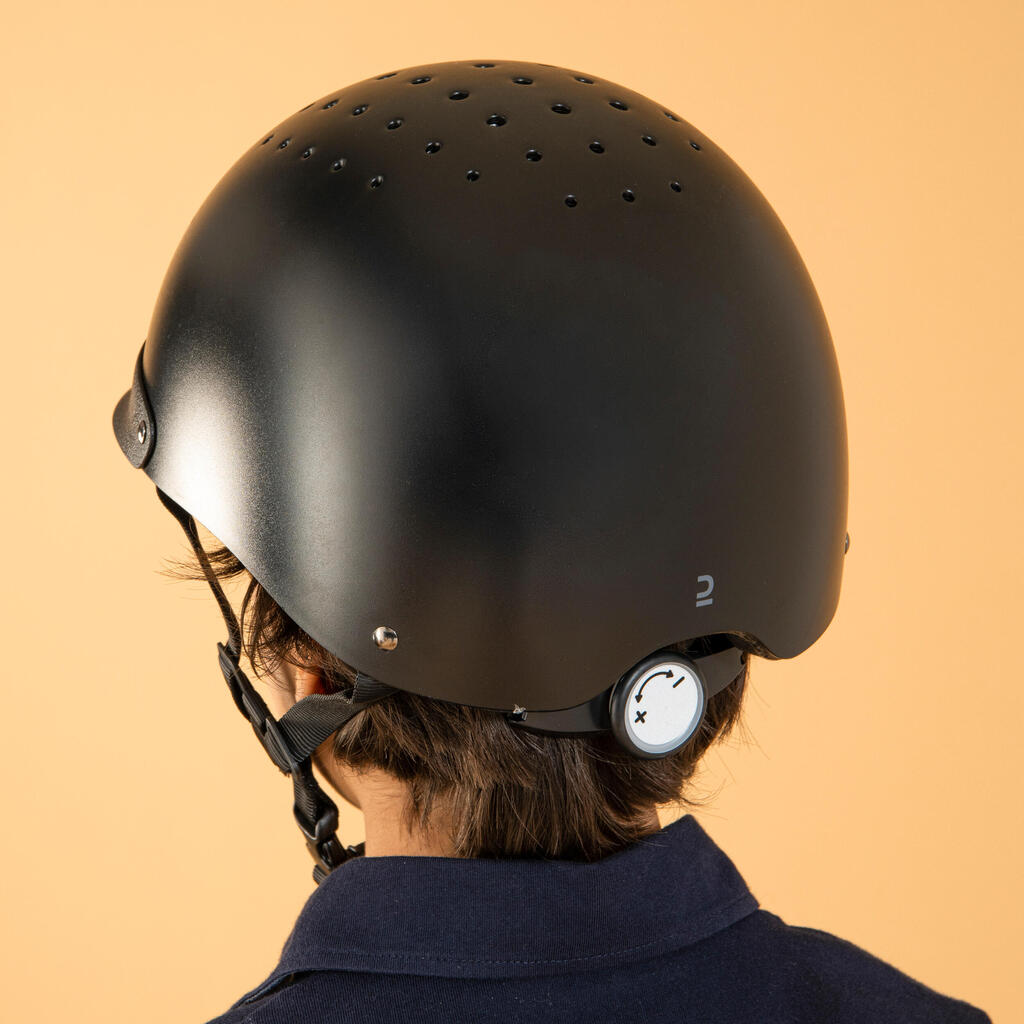 Casque équitation Adulte et Enfant - 100 noir