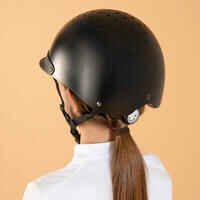 Adult and Kids' Horse Riding Helmet 100 - Black