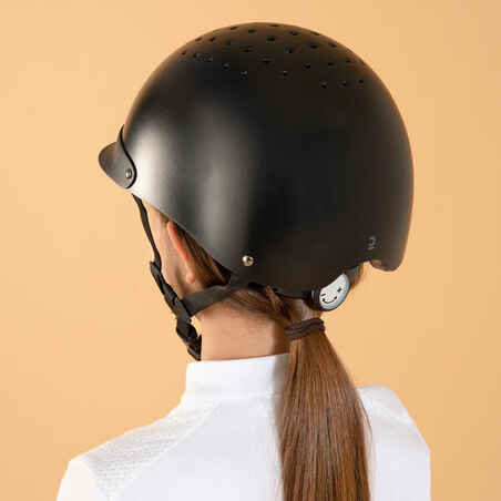 Adult and Kids' Horse Riding Helmet 100 - Black