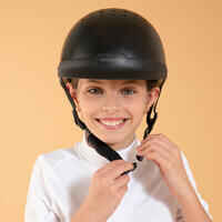 Adult and Kids' Horse Riding Helmet 100 - Black