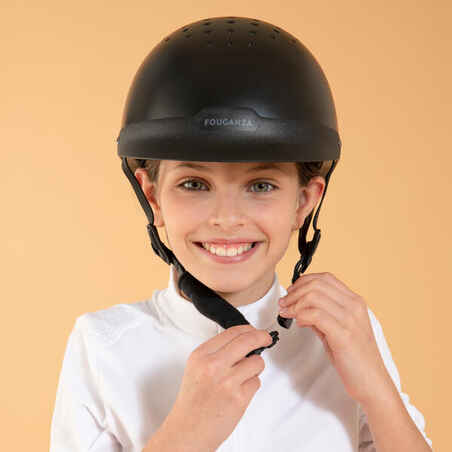 Adult and Kids' Horse Riding Helmet 100 - Black