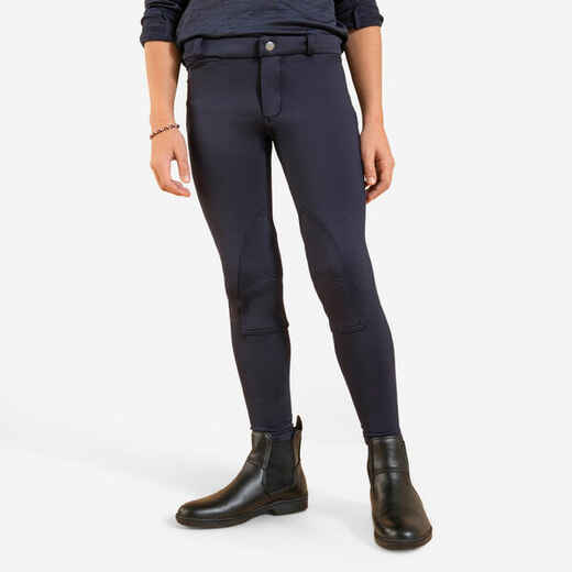 
      Kids' Horse Riding Warm Jodhpurs 100 - Navy
  