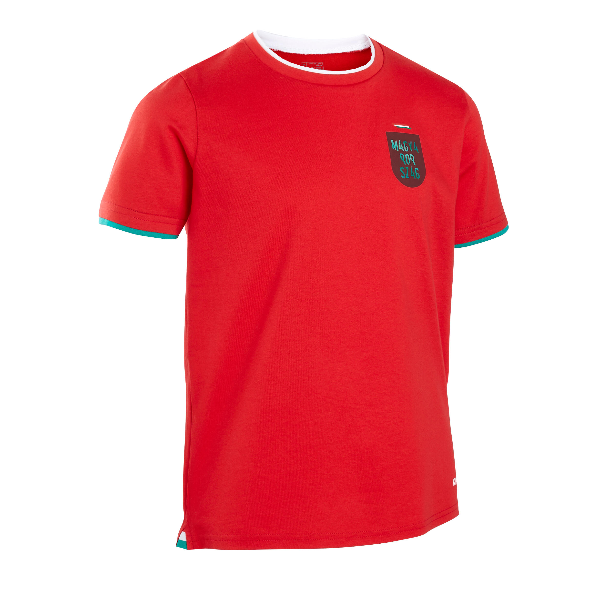 Kipsta - Maillot Hongrie Ff100 Enfant 2024 - T-shirt Manches Courtes - Football / Futsal / Sepak - Rouge - 14 À 16 Ans - Decathlon