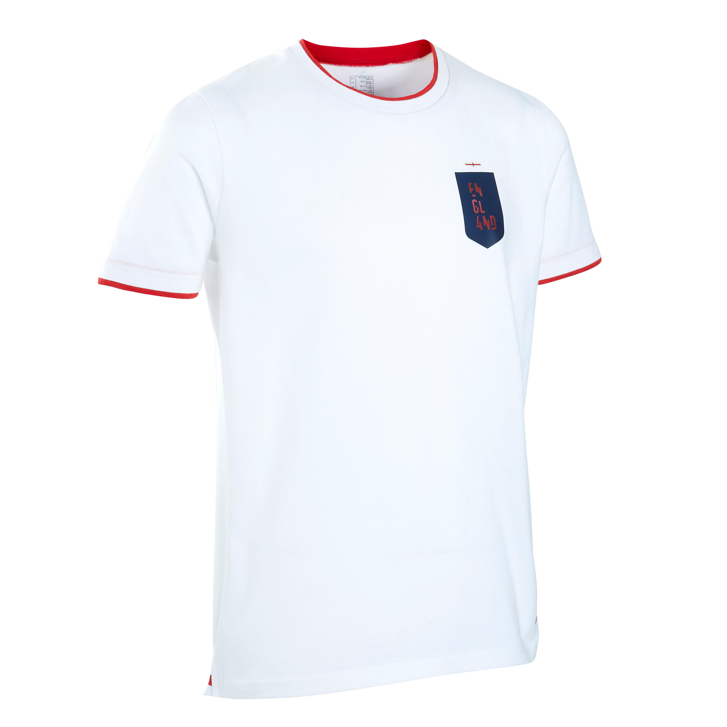 Tricou Fotbal FF100 Replică Anglia Alb Copii