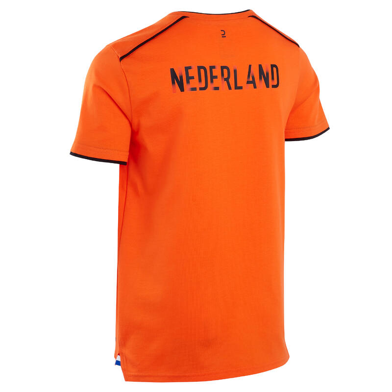 CAMISOLA DE MANGA CURTA DE FUTEBOL HOLANDA FF100 CRIANÇA 2024