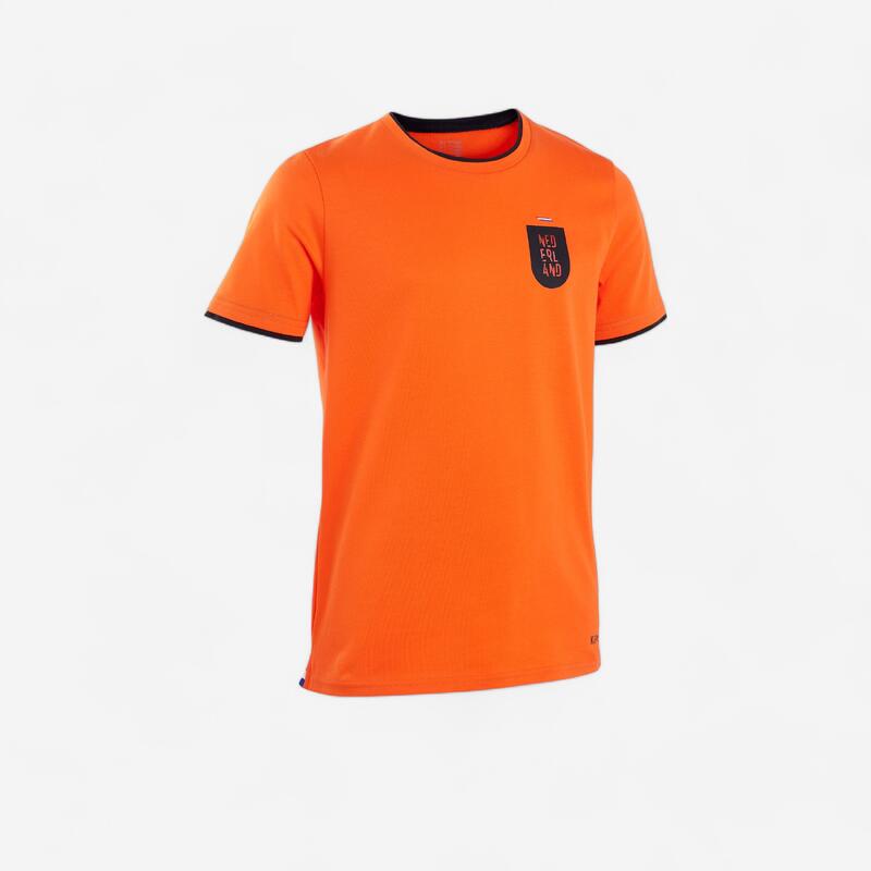 Tricou Fotbal FF100 Replică Olanda 2024 Portocaliu Copii 