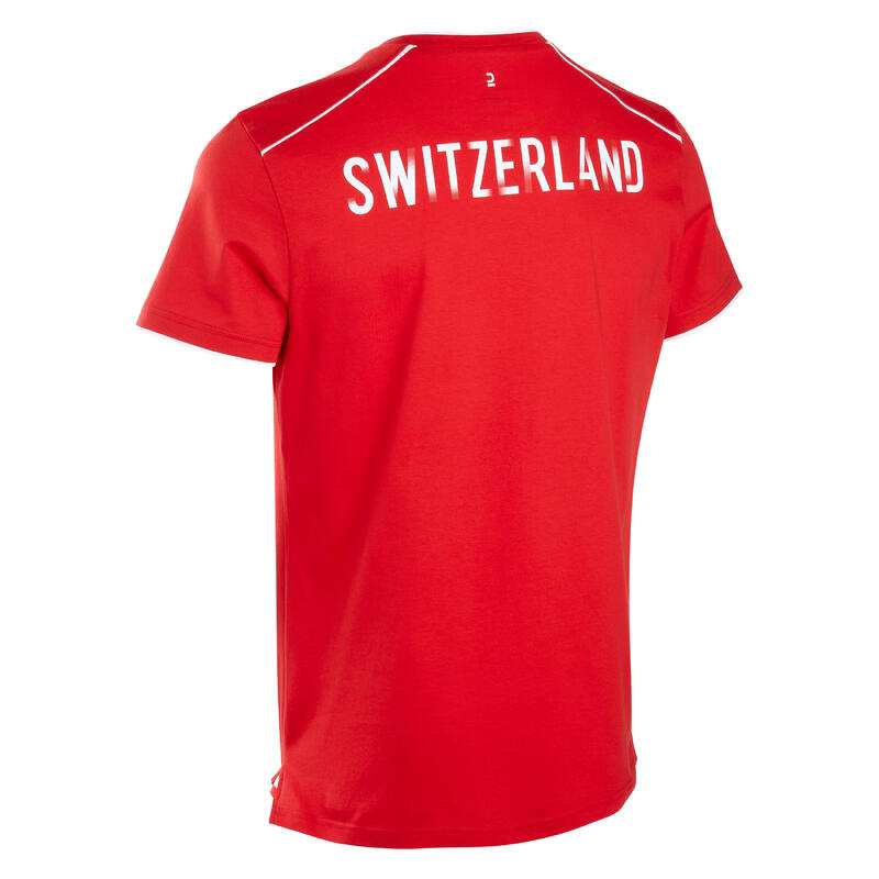 Tricou Fotbal FF100 Elveția 2024 Roșu Adulți 