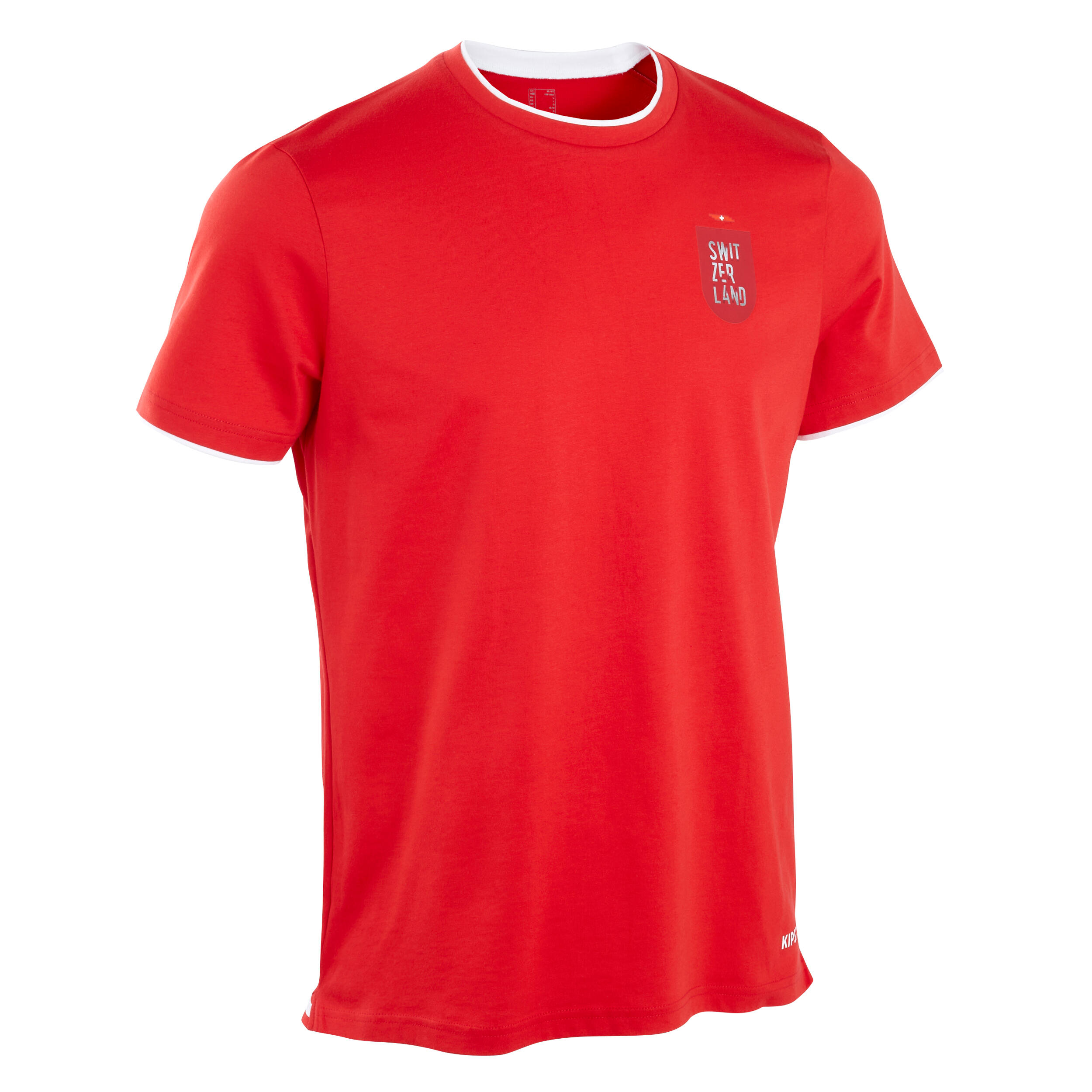 Tricou Fotbal FF100 Elveția 2024 Roșu Adulți