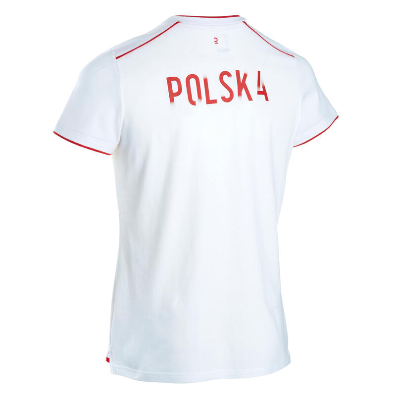 Tricou Fotbal FF100 Replică Polonia 2024 Alb Adulți 