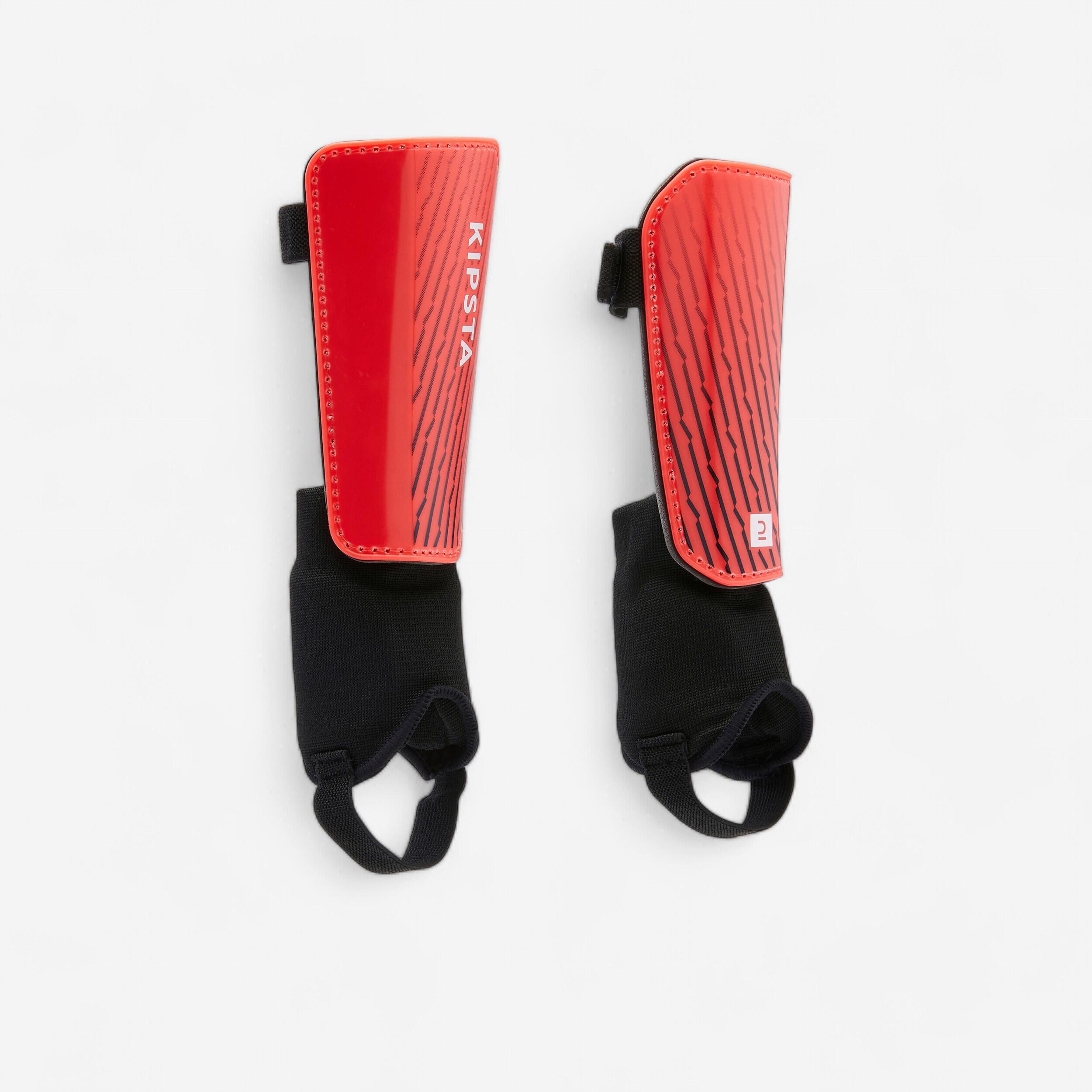 ESSENTIAL 140 red children's soccer shin guards