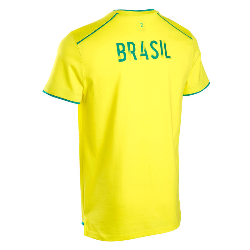 Tricou Fotbal FF100 Replică Brazilia 2022 Adulți