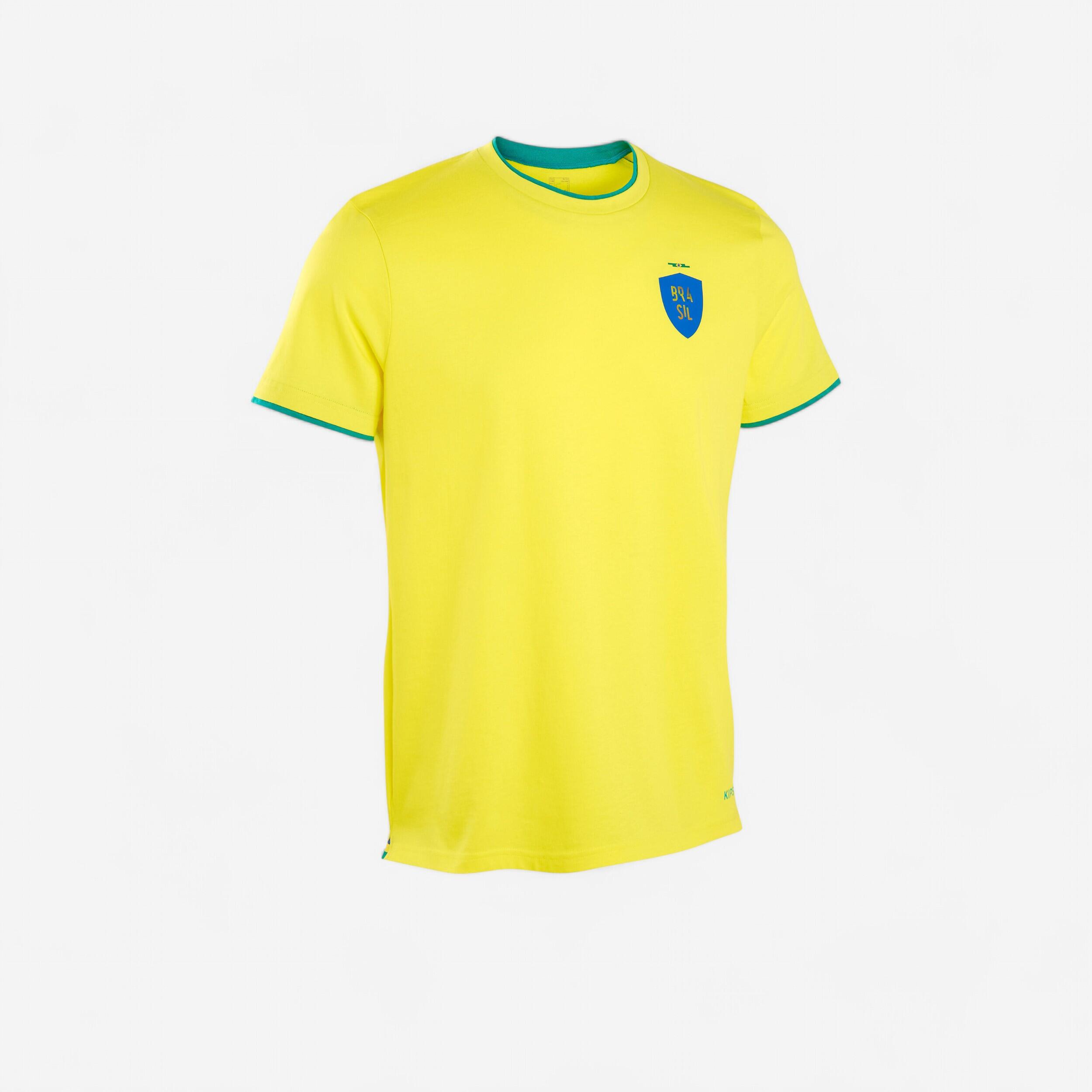 Tricou Fotbal FF100 Brazilia 2024 Adulți