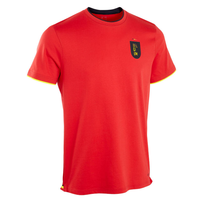 Tricou Fotbal FF100 Replică Belgia 2024 Roșu Adulți 