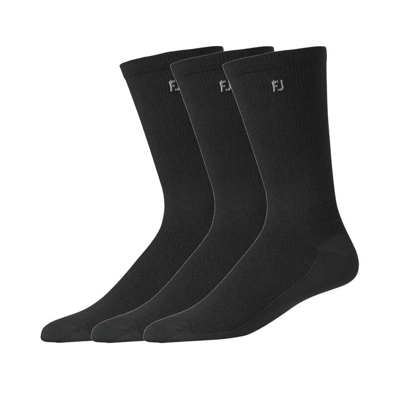 Golfové ponožky Crew Pro Dry černé 3 ks