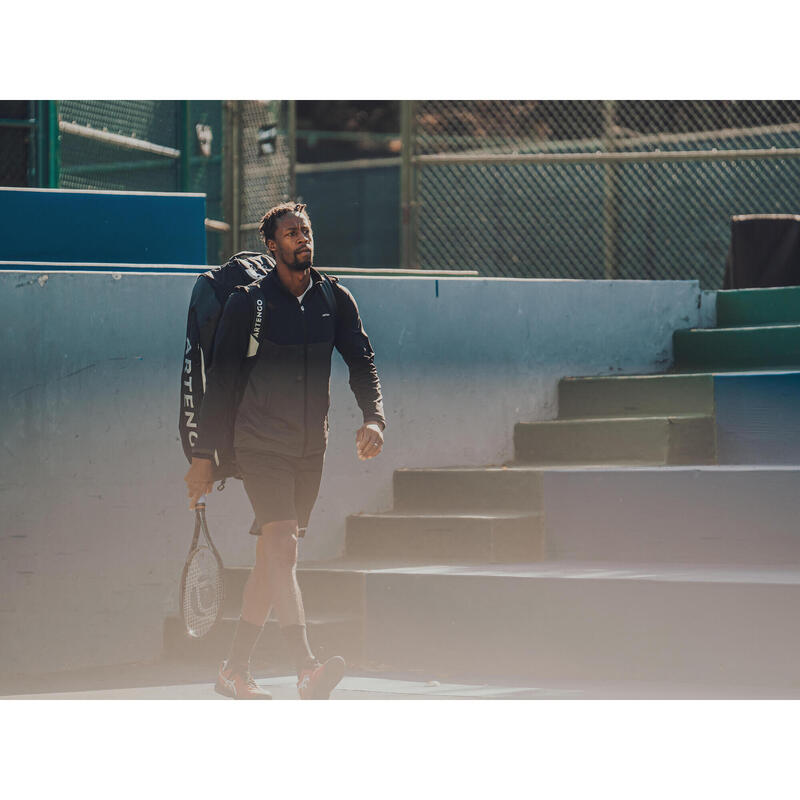 Erkek Tenis Eşofman Üstü - Siyah / Gri - Essential