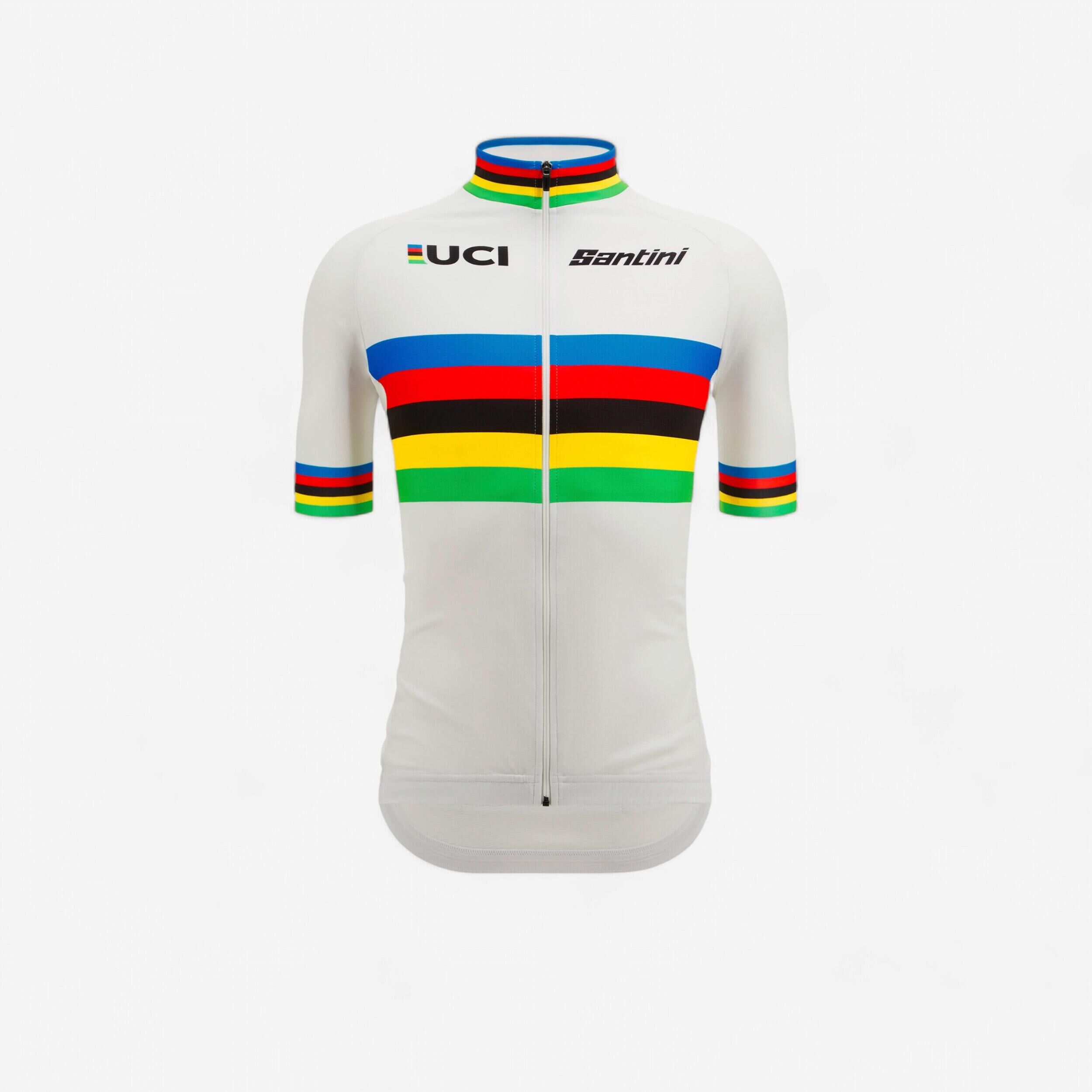 SANTINI Men's Short-Sleeved Road Cycling Jersey - Santini UCI World Champion